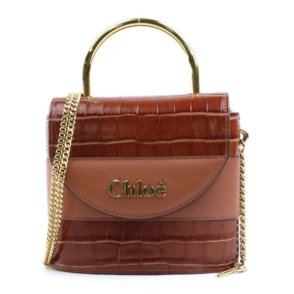 Chloe Women's Leather Shoulder Bag with Timeless Design in Brown - Picture 1 of 5